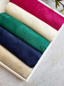 تصویر شال مجلسی ابریشم طرح برند - شیری طرح هرمس 