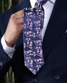 تصویر ست کراوات و دستمال جیب مردانه نسن مدل TM7 