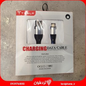 تصویر کابل تسلا مدل t55 Tesla Charging Data Cable(lightning)