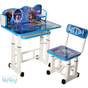 تصویر میز و صندلی تحریر کودک کیدکو طرح اسب تک شاخ Kidko children's table and desk with unicorn design