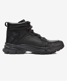 تصویر چکمه مردانه چرم اصل 14992 مشکی بوت راسته مردانه | گریدر Greyder GRY-3K1UB14992 