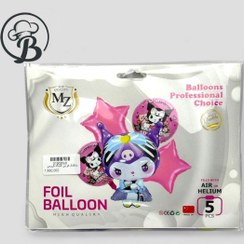 تصویر بادکنک کرومی 5 تکه 