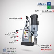 تصویر دریل مگنت یوروبور 100 میلی متر قلاویززن مدل ECO.100/4D 