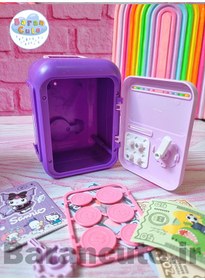 تصویر قلک فانتزی کلید دار طرح گاو صندوق کورومی سفید 