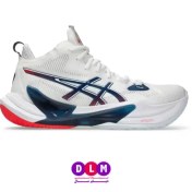 تصویر کفش والیبال متارایز ۲ سفید آبی 