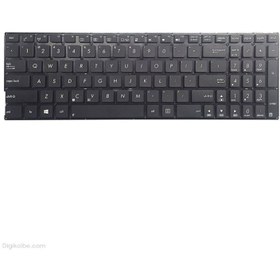 تصویر کیبورد لپ تاپ ASUS VivoBook K556 بدون فریم مشکی Keyboard Laptop ASUS VivoBook K556_Black