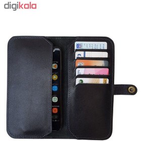 تصویر کیف پول و موبایل چرم زانکو مدل KM-220 