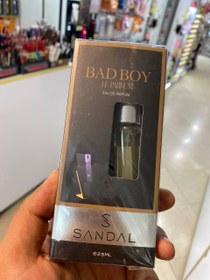 تصویر مینی ادکلن ۲۵ میل صندل رایحه بد بوی BAD BOY 