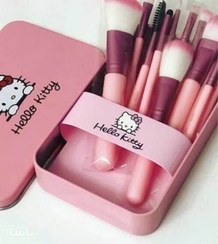 تصویر ست براش هلو کیتی جعبه فلزی 