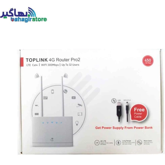 خرید و قیمت مودم TOP LINK 4G LTE مدل PRO 2 (2 آنتنه بسته 10 عددی) | ترب