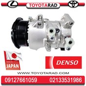 تصویر کمپرسور کولر تویوتا کمری 2007 تا 2010 برند دنسو ژاپنی 