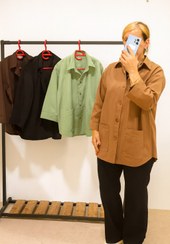 تصویر مانتو لینن موکا - ۱۱۵ / قهوه ای موکا / ۳۸ تا ۴۴ 