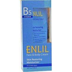 تصویر کرم رطوبت رسان پوست صورت و بدن حاوی ویتامین B5 حجم 150میل انلیل Enlil Moisturizer Face And Body Cream 150ml