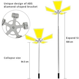 تصویر چراغ کمپینگ 5000 وات 5 پر 360 لایت مدل FR-05 COB FR-05 COB