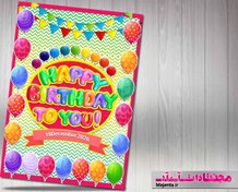 تصویر کارت دعوت جشن تولد 04 