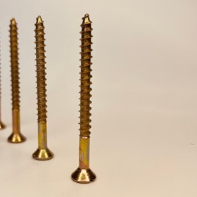 تصویر پیچ چوب 3 در 12 آهنی ضخیم vip الوان دو سو 3x12 wood screws