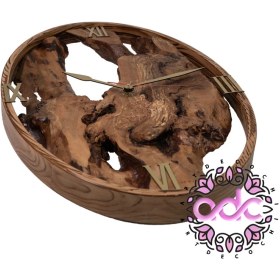 تصویر ساعت رزینی چوبی 