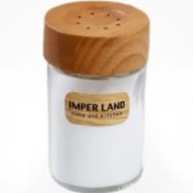 تصویر نمک پاش استوانه بلند چوبی امپرلند 