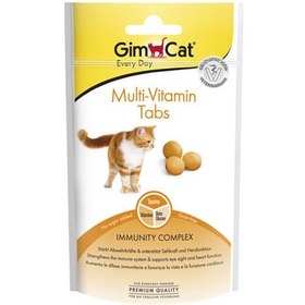 تصویر قرص مولتی ویتامین گربه جیم کت آلمان 40 گرم ( افزایش ایمنی و جلوگیری از پیری زودرس ) ا GimCat Multi Vitamin Tabs 40g GimCat Multi Vitamin Tabs 40g