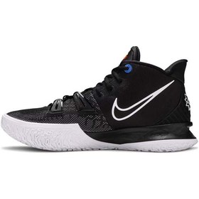 تصویر کفش بسکتبال نایکی کایری 7 مشکی سفید Nike Kyrie 7 EP BK Black 