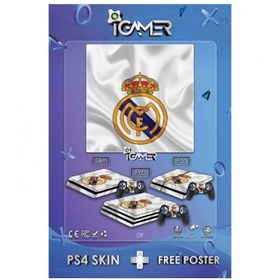 تصویر اسکین پلی استیشن 4 اسلیم - Playstation 4 Slim Skin iGamer Real Madrid 