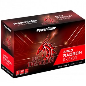 تصویر کارت گرافیک پاور کالر مدل Red Dragon RX 6800 16G(استوک) 