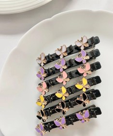 تصویر گیره مو کلیپسی طرح پروانه 