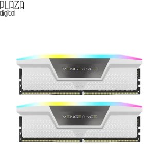 تصویر رم دسکتاپ DDR5 دو کاناله 5600 مگاهرتز CL40 کورسیر مدل VENGEANCE RGB White ظرفیت 64 گیگابایت 