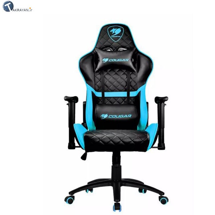 Gaming chair Cougar Armor S black computer, up to 120 kg, PU leather, 4D,  180°