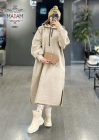 تصویر هودی لانگ کلاهدار 