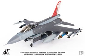 تصویر ماکت جنگنده اف 16 فالکون سنگاپور | Jc Wings 1:72 F16D Fighting Falcon Singapore Air Force 