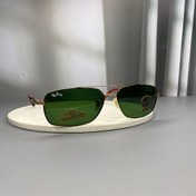تصویر عینک آفتابی ری‌بن با فریم فلزی و لنز شیشه‌ای UV400 | Ray-Ban 