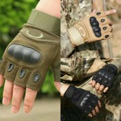 تصویر دستکش نیم انگشت تاکتیکال 