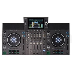 تصویر دی جی کنترلر Denon DJ SC LIVE 4 Denon DJ SC LIVE 4 Standalone 4-Deck DJ System with 7" Touchscreen, Built-In Speakers, and Wi-Fi