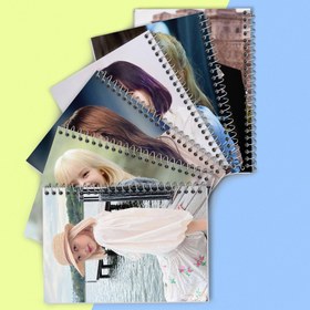 تصویر دفتر نت موسیقی 50 برگ خندالو طرح لیسا بلک پینک (Blackpink) 
