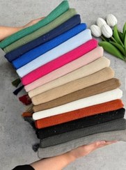 تصویر شال پلیسه اکلیلی زرشکی 