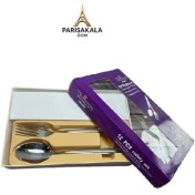 تصویر قاشق و چنگال یونیک ۱۲ پارچه استیل کد 1002 