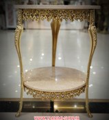 تصویر استند میز خاطره دو طبقه سنگی بدون ناخالصی 