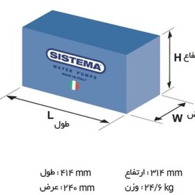 تصویر پمپ بشقابی دو پروانه 1.5 اسب سیستما مدل BTC 25/160C 