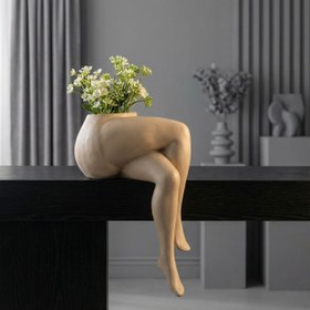 تصویر گلدان طرح پا 2 عددی 