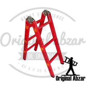 تصویر نردبان تاشو آلومینیومی ۶ پله ۲ متری جهان 