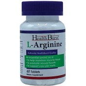 تصویر قرص ال آرژین 100 میلی گرم بسته 60 عددی هلث برست ا Health Burst L Arginine 60 Tablets Health Burst L Arginine 60 Tablets