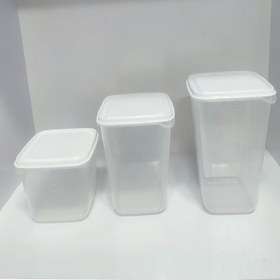 تصویر ست ظروف نگهدارنده و سبزی خشک کن همارا مدل G-SP-02 