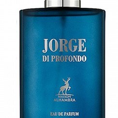 تصویر عطر ادکلن ادوپرفیوم مردانه الحمبرا مدل جورج دی پروفوندو 100 میل JORGE DI PROFONDO رایحه جورجیو آرمانی اکوا دی جیو پروفوندو آبی JORGE DI PROFONDO