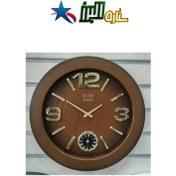 تصویر ساعت دیواری سیکو وود قهوه ای 