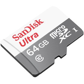 تصویر کارت حافظه میکرو اس دی سن دیسک SanDisk Ultra 64GN6IA SanDisk Ultra 64GN6IA 100MB/s microSDXC UHS-I