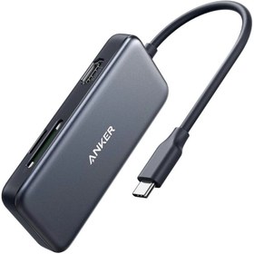 تصویر هاب 5 پورت USB-C انکر مدل Anker-A8334 Hub USB-C Anker A8334