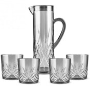 تصویر پارچ و لیوان اکریلیک صورتی کاراجا ترکیه Karaca surahi