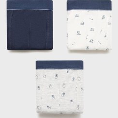 تصویر باکسر پسرانه مانگو کیدز کشسان راسته | MANGO Kids 17003310 