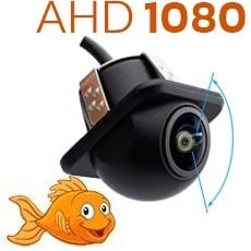 تصویر دوربین عقب خودرو AHD چشم ماهی چپقی 1080 کارفلیکس Car Back Camera AHD Fish Eye 1080 Carflix